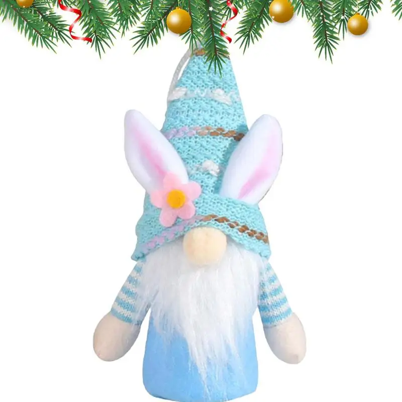 

Пасхальные гномы, рождественские гномы в рустикальном стиле, пасхальные гномы, украшения в виде гнома, подвесная подвеска, скандинавский декор в виде зайчика С искусственной кожей