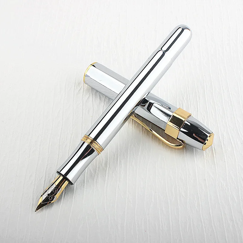 

Bronze Pen Mini Short Portable Fountain Pen F/EF Nib Writing Gift Pen for Office Business