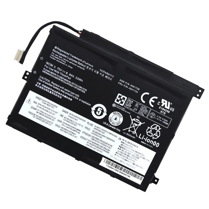 Аккумулятор WANGQIU для ноутбука Lenovo Thinkpad Tablet 10 45N1726 45N1727 45N1728 45N1729 45N1732 45N1733 3 75 V 8.8Ah 33Wh