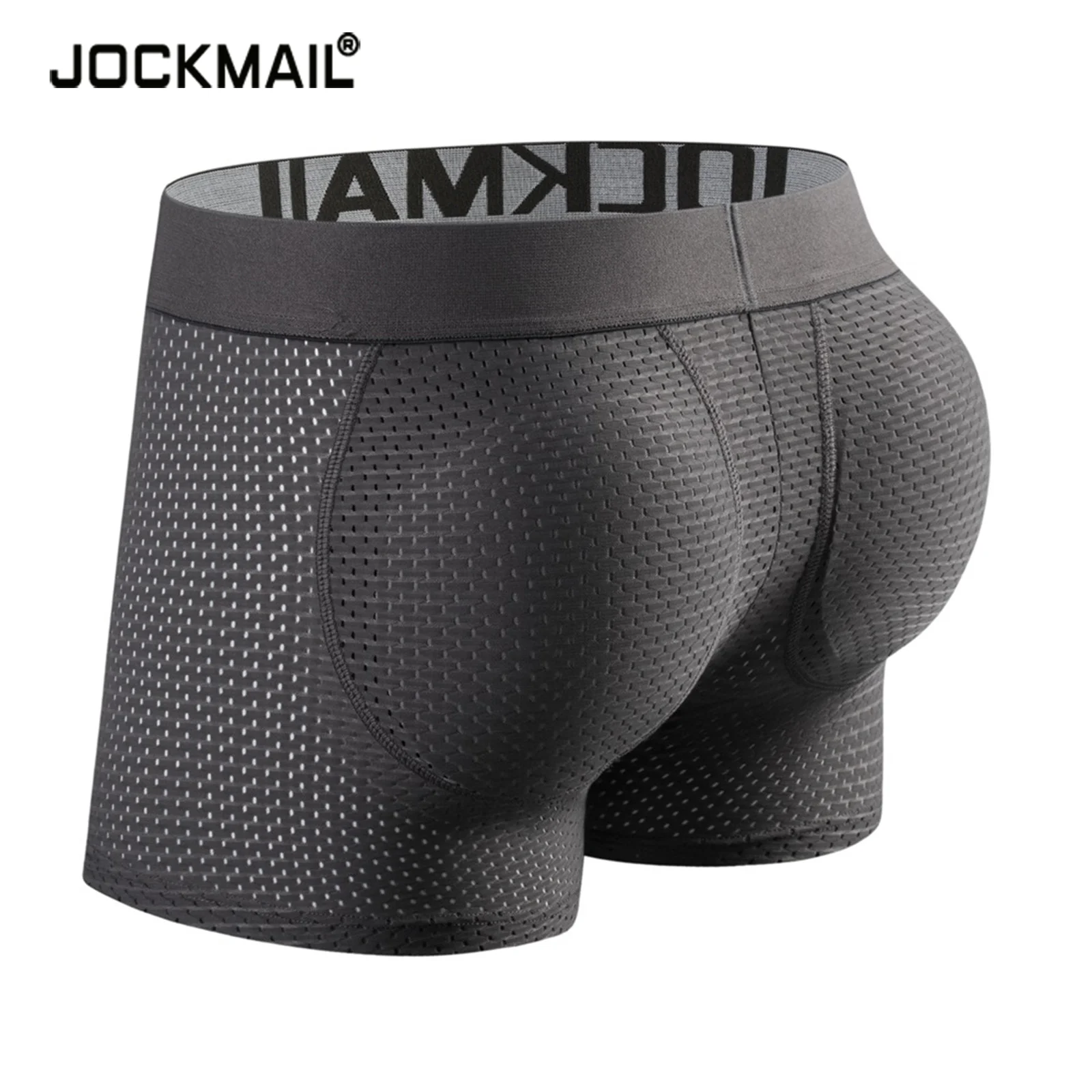 

Трусы-боксеры JOCKMAIL мужские, пикантное нижнее белье с подкладкой, сетчатые сращивающиеся, увеличивающие рост, с пуш-ап подкладкой, шорты-боксеры