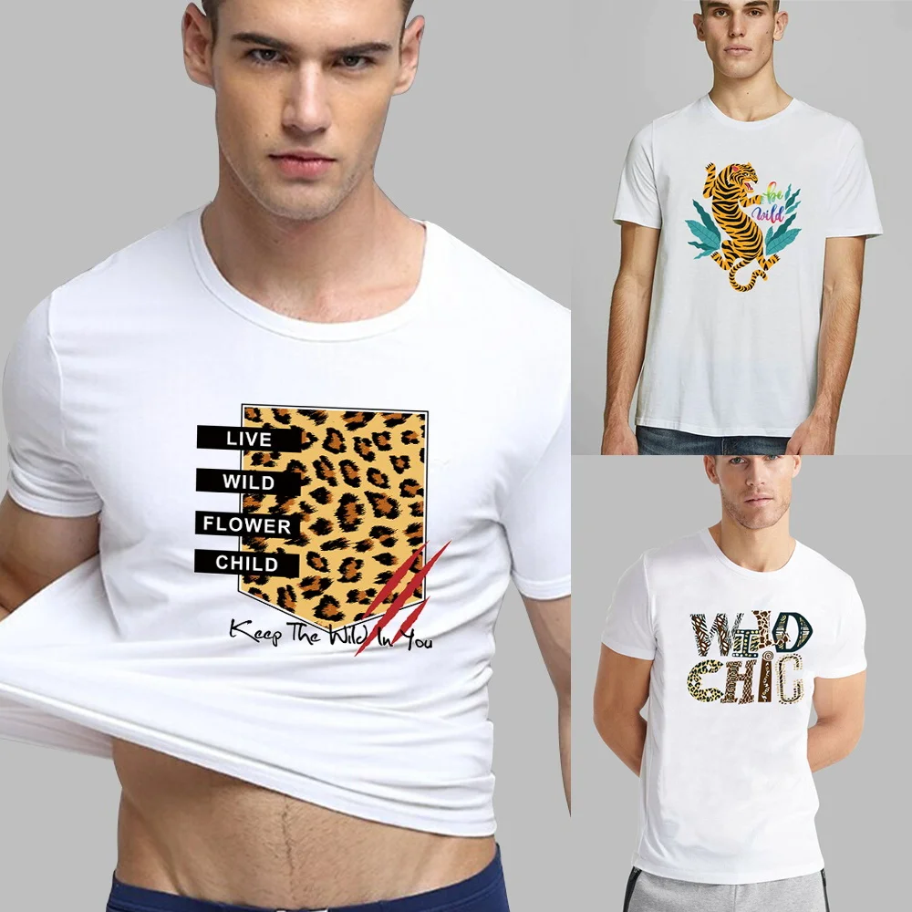 

2022 Fashion Casual T-shirt Street Short Sleeve Wild Print T-shirt Men's Commuter Top O-neck Comfortable Loose Harajuku Pullover