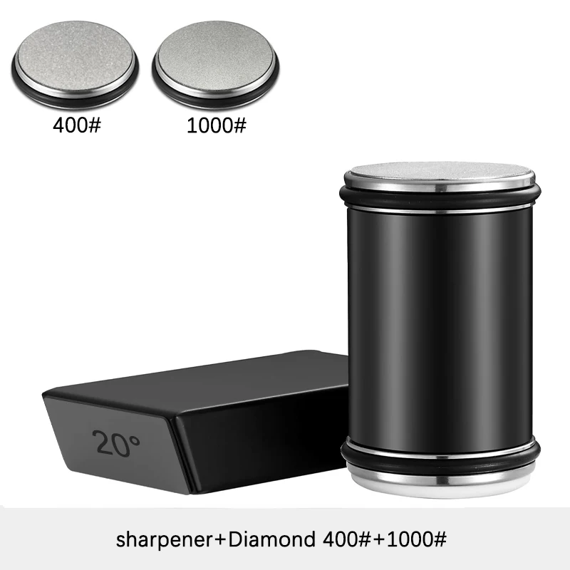 

Точилка для ножей с прямыми краями, набор точилок для ножей с 15 и 20 ° Магнитный угол градуса для кухонных ножей Точильный камень