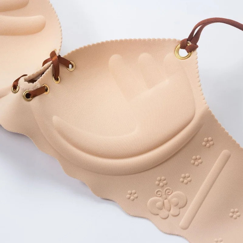 Бюстгальтер пуш-ап женский бесшовный без косточек Бралетт с красивой спинкой