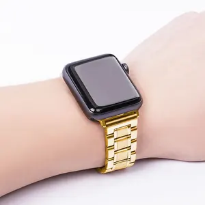 Stainless Steel Bracelet  for Apple Watch Band 44mm 40mmm Luxury Metal iWatch band Replacement 42mm 38mm series 1 2 3 4 5