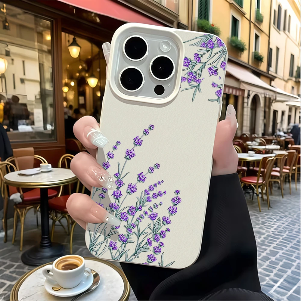 Фото Противоударный силиконовый матовый чехол Flower Luxury INS для iPhone 14, 17, 16, 15, 11, 12, 13 Pro Max, Air, XS, XR, X, 16, 15, 14 Plus, с защитным бампером №5