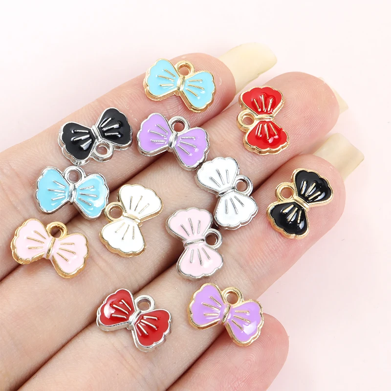 20 Шт. Милые Компактные Эмалированные Подвески-бабочки Красочные Подвески В Форме