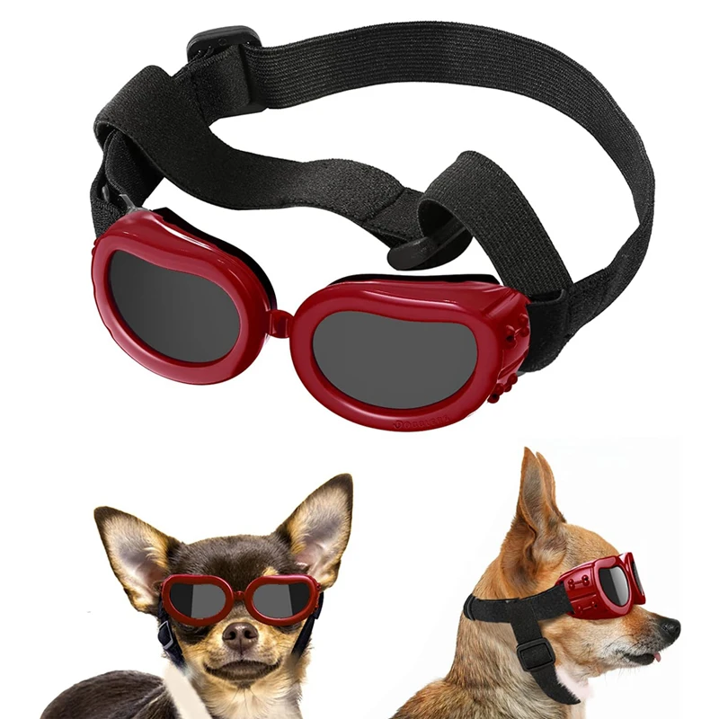 

Dog Goggles UV Sunglasses Windproof Goggles Soft Frame Puppy Waterproof Goggles for Dogs Eyes Protection Dog Accessories
