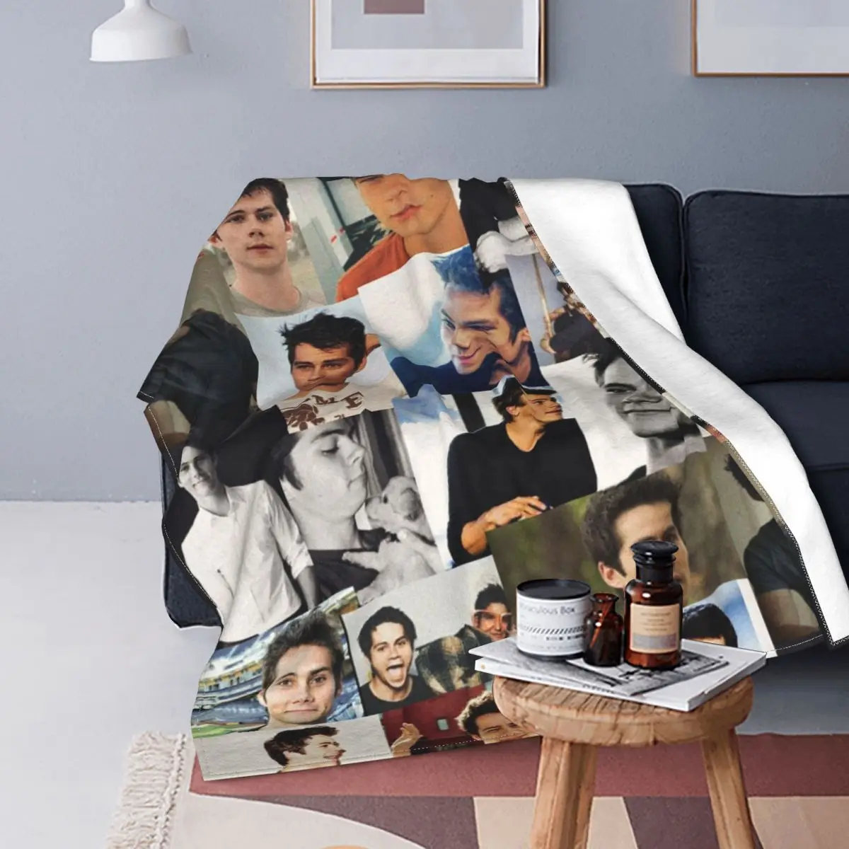 

Dylan O'Brien Blanket Flannel Teen Wolf Actor Ultra-Soft Throw Blankets for Home Couch Bed Rug