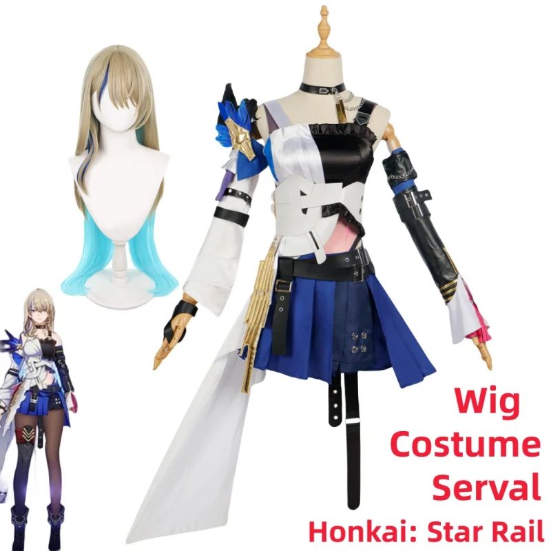 

Game Honkai Star Rail Serval Cosplay Costume Halloween Carnival Party Clothes