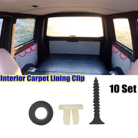 10set interior roof ply door panel trim carpet lining fastener screw clip for vw transportor t5 caravelle multivan 2003 2015