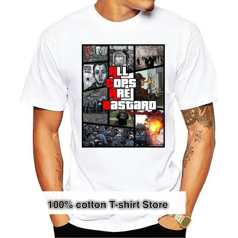 

2019 Fashion 100% Cotton Short Sleeve O Neck All Cops Are Bastard Hooligans Fans Awayday Hipster Tee Shirt