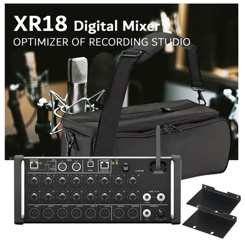 XR18 профессиональный цифровой микшер Аудио, Dj Studio Wi-Fi и USB Стереорекордер