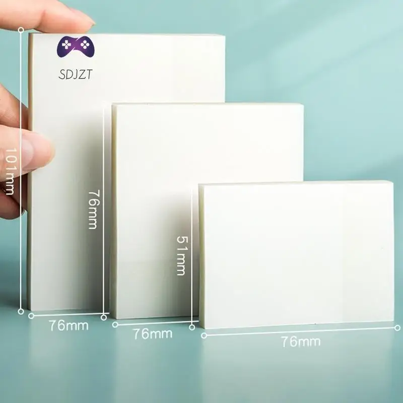

Waterproof PET Transparent Sticky Notes Memo Pad 100 Sheets Stickers Daily To Do List Note Paper for Student Office Stationery