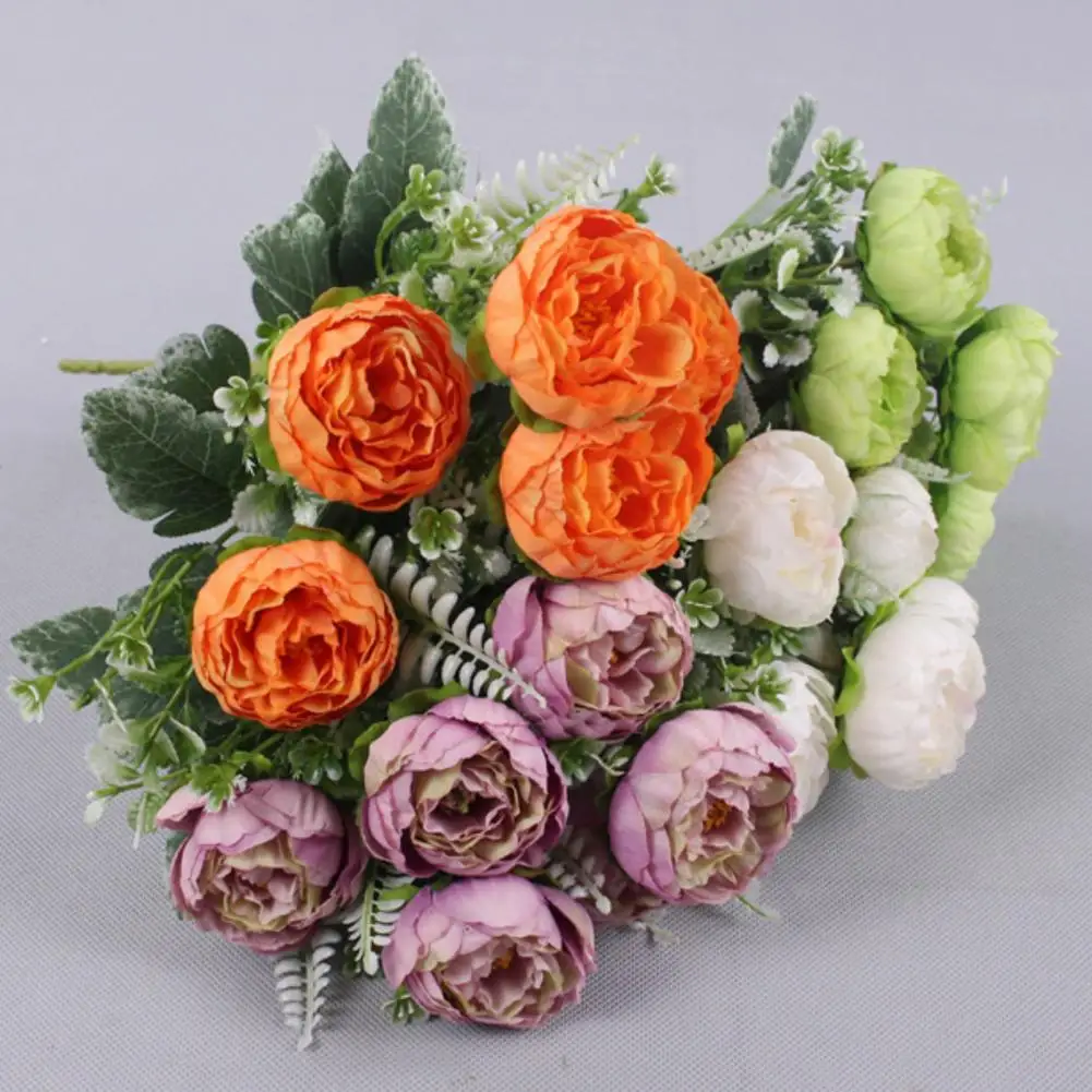 

Pretty Faux Flower No Withering Durable Nice Looking Simulation Peony Flowers Simulation Peony Flowers Artificial Flower