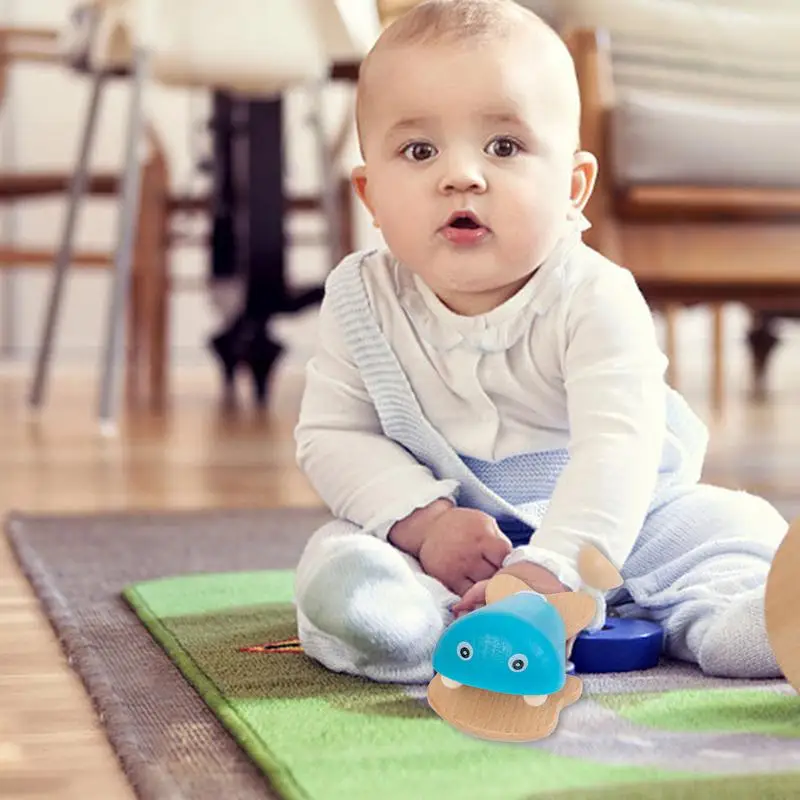 Детские дневные Мультяшные маленькие деревянные кастеты для пальцев детей