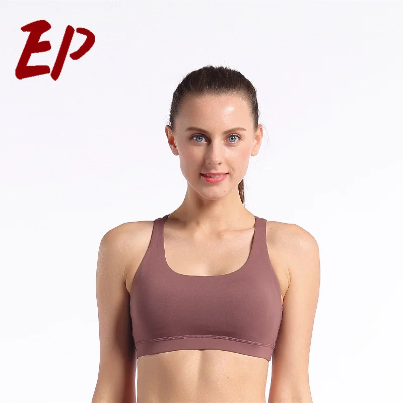 

EP Anti-Vibration Sports Running Bra Gathered Sexy Women's Vest 2022 Spring New Gymnastics Ladies Yoga Lingerie Sports Vest