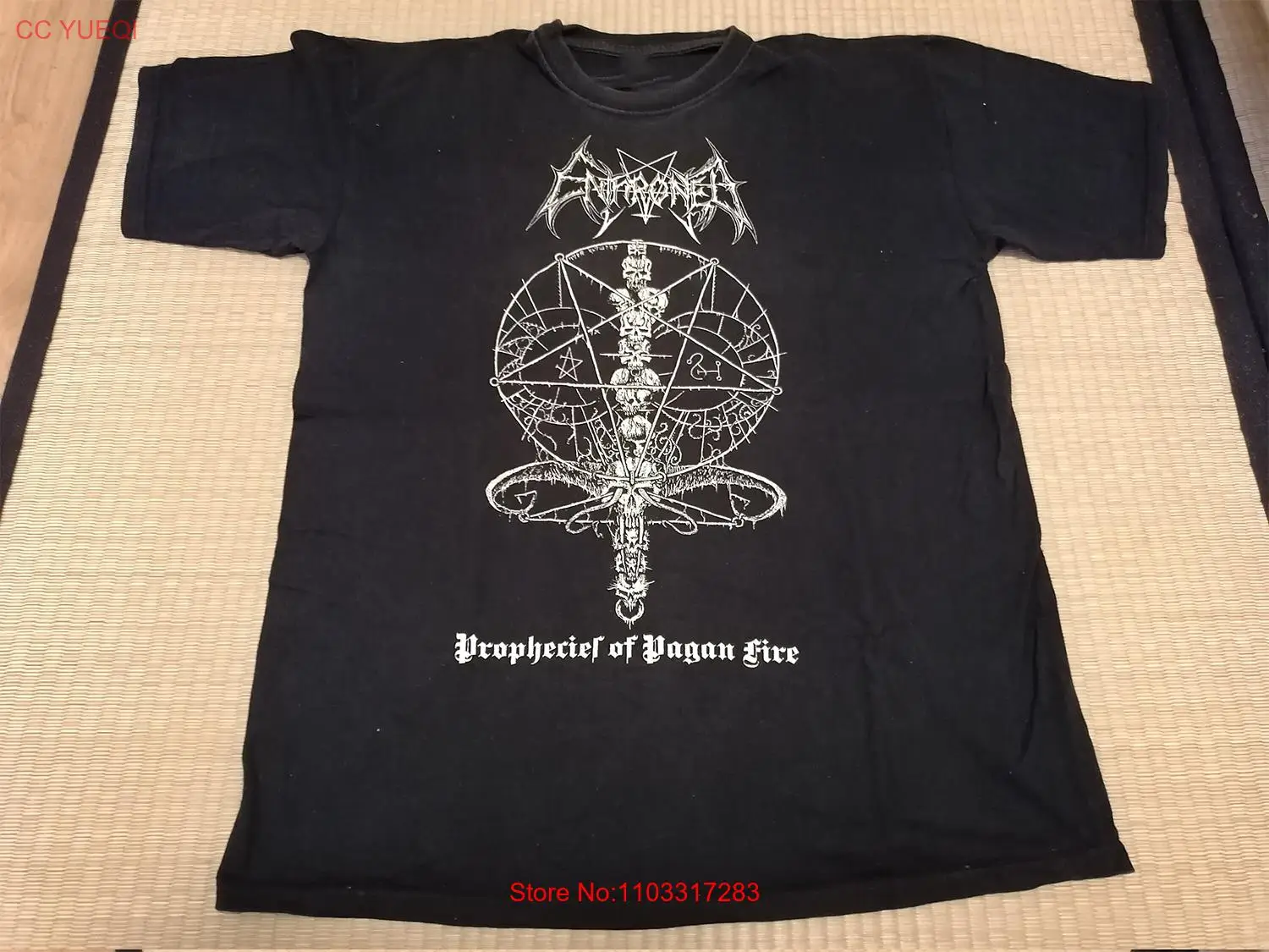 Черная футболка Abigor Band хлопковая полноразмерная унисекс S-5XL