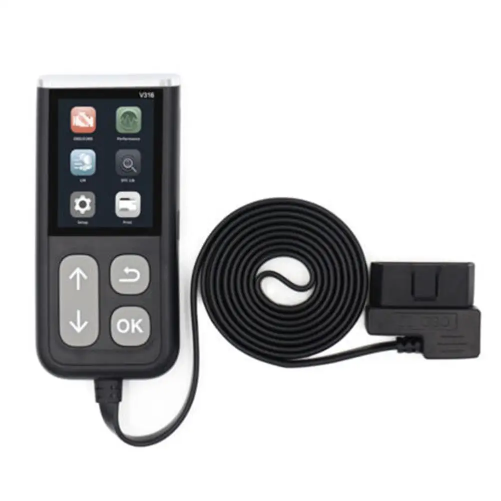 

Сканер Obd2, профессиональный инструмент для диагностики двигателя автомобиля, Bluetooth-совместимый сканер неисправностей V316 Obd2, считыватель кодов