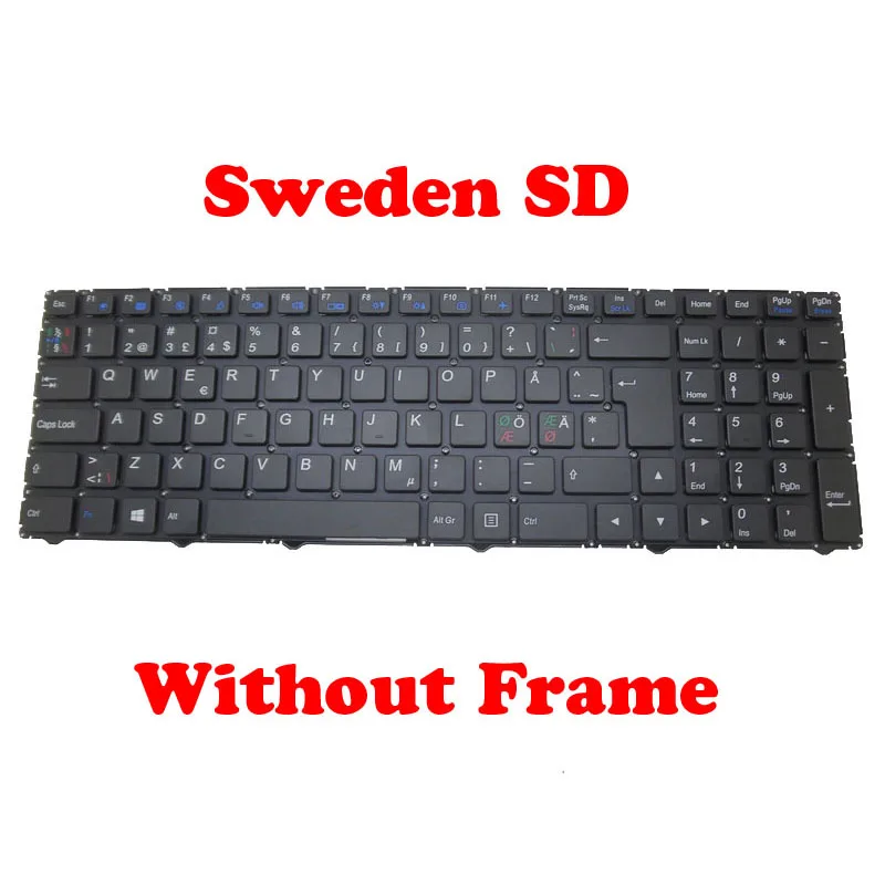 Клавиатура KR LA SD SW TW UK US для CLEVO WA50SFQ W950AU W950JU W950KL W950KU W950BU W950LU W950SU2 W950TU W951UK W952AU W955AU