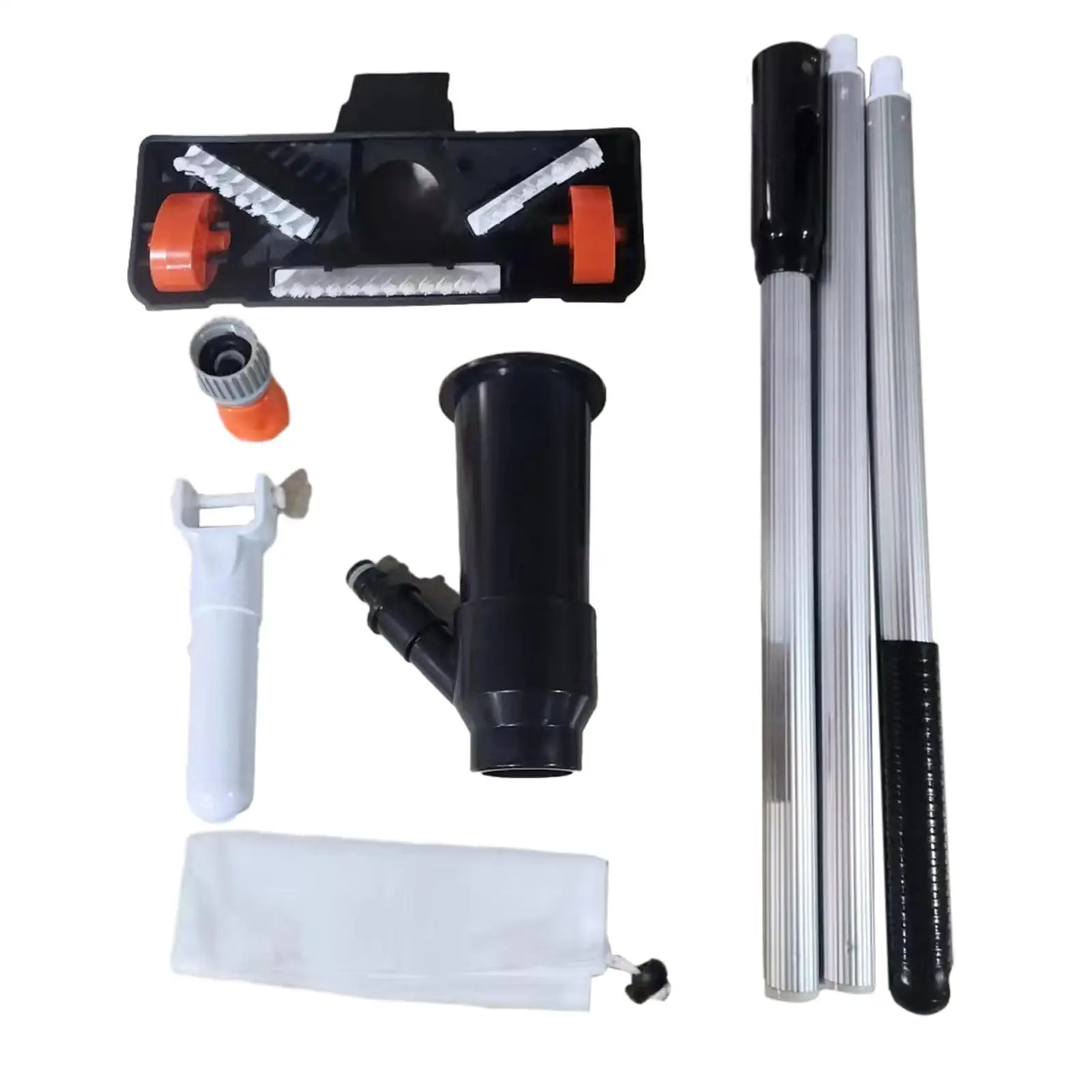 

Комплект для очистки бассейна, вакуумный очиститель с 3 секциями, быстрый подводный очиститель для пруда, фонтана, 3,9 фута