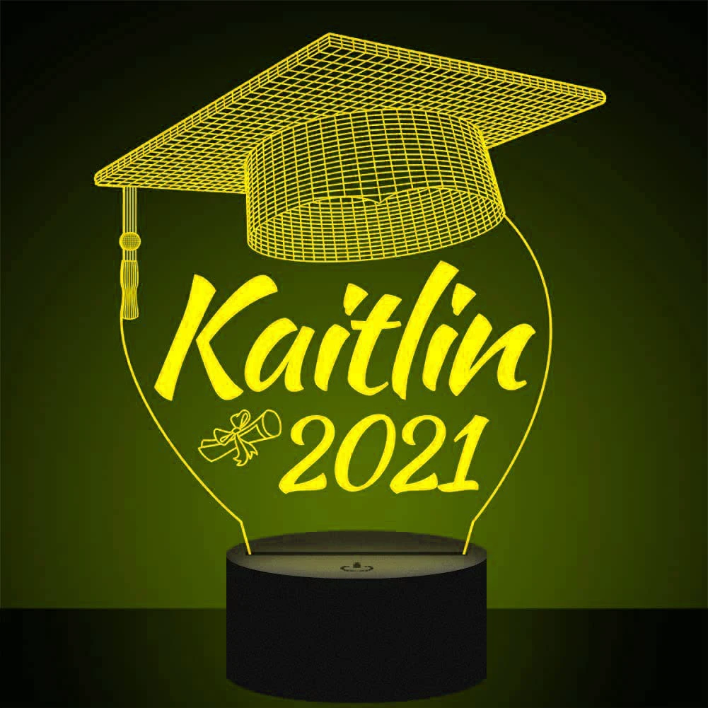 

3D LED Acrylic Lamp Graduation Memorial Touch Remote Control Room Table Festival Party Home Decoration Atmosphere Light