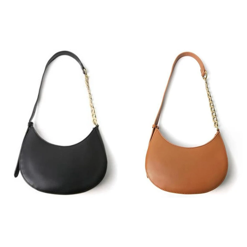 

Women Design Shoulder Underarm Bag Female Small Bag Retro Chain Saddle Bag