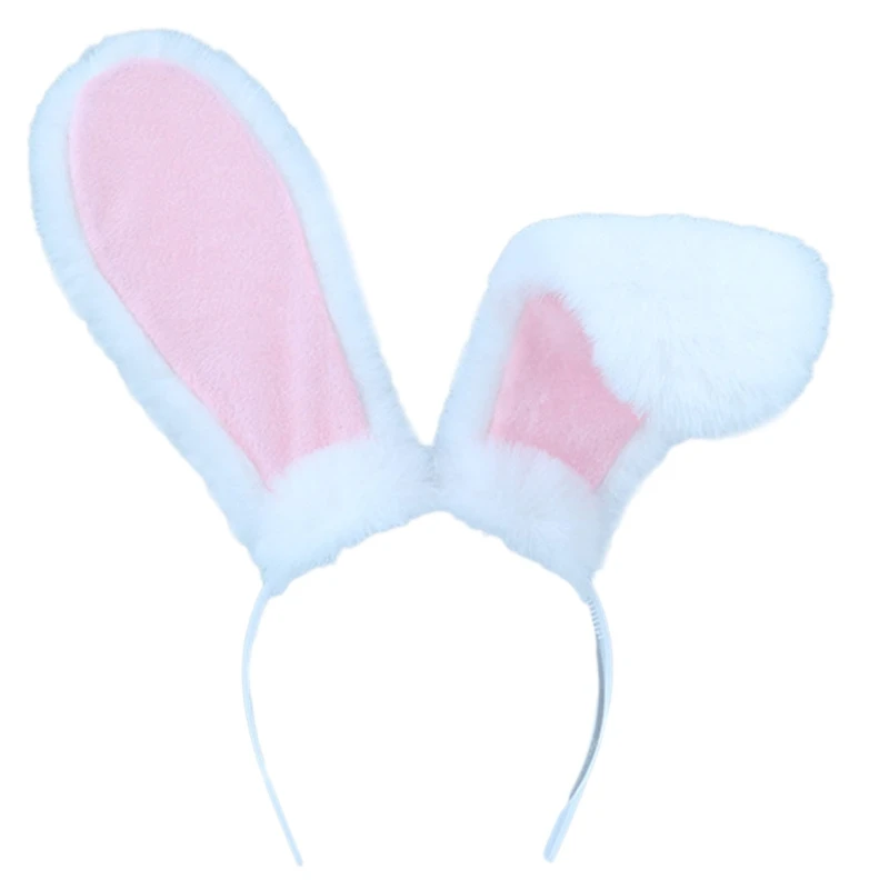 

Bunny Hair Hoop Long Rabbit Ear Headwear Headband For Women Girl Bunny Cosplay Lolita Plush Hair Bands Headdress