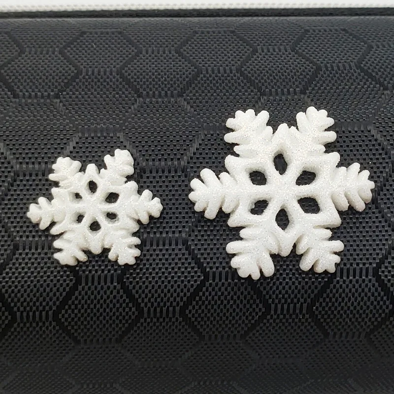 5 шт. имитация блестящей снежинки мультяшная смола плоская задняя часть