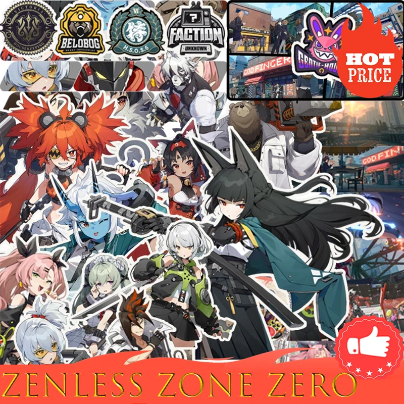 

Набор из 40 наклеек Zenless Zone Zero: ZZZ
