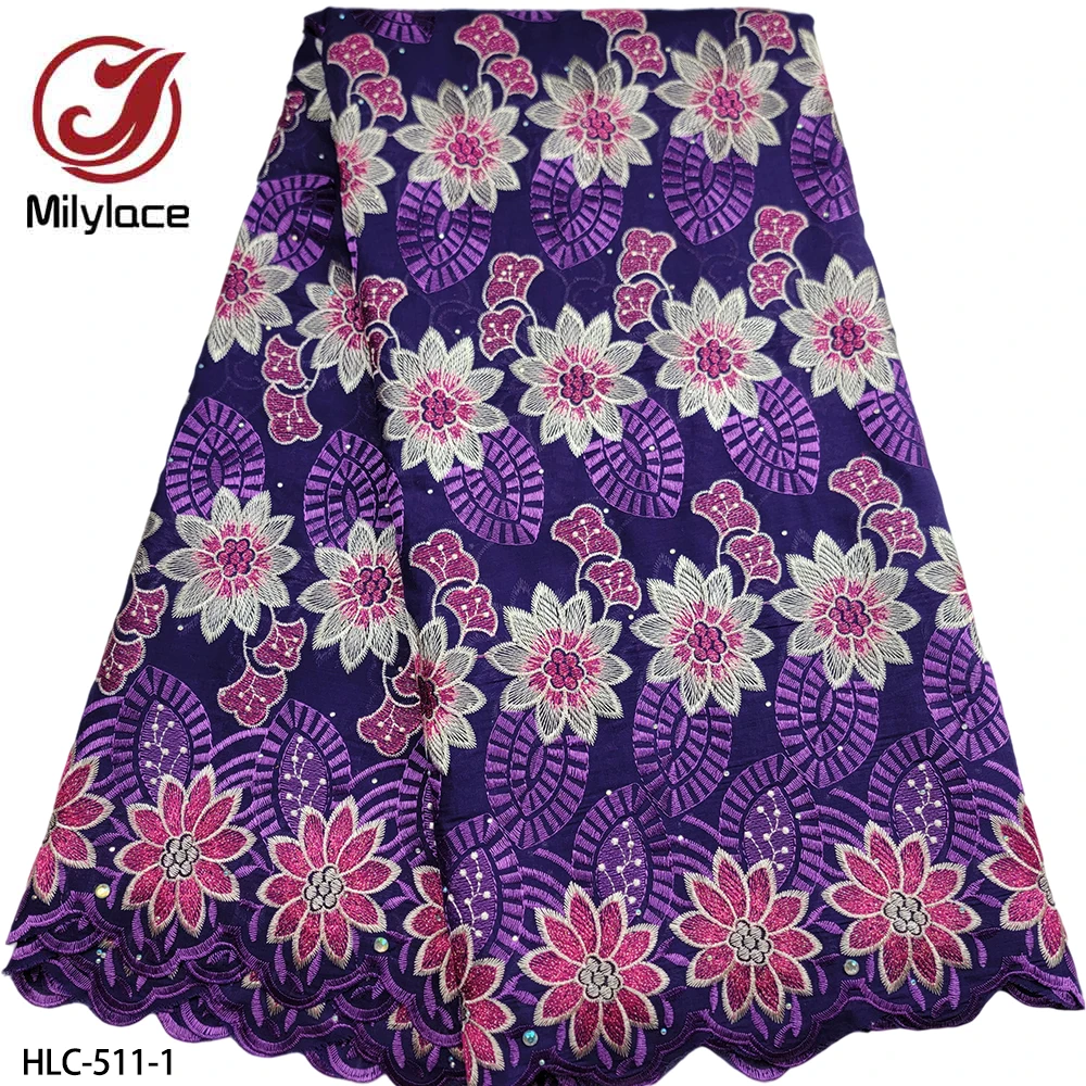 

African Lace Fabric 2020 High Quality Lace Embroidered African Dress Rhinestones Nigeria Dresses for Women Fabric HLC-511
