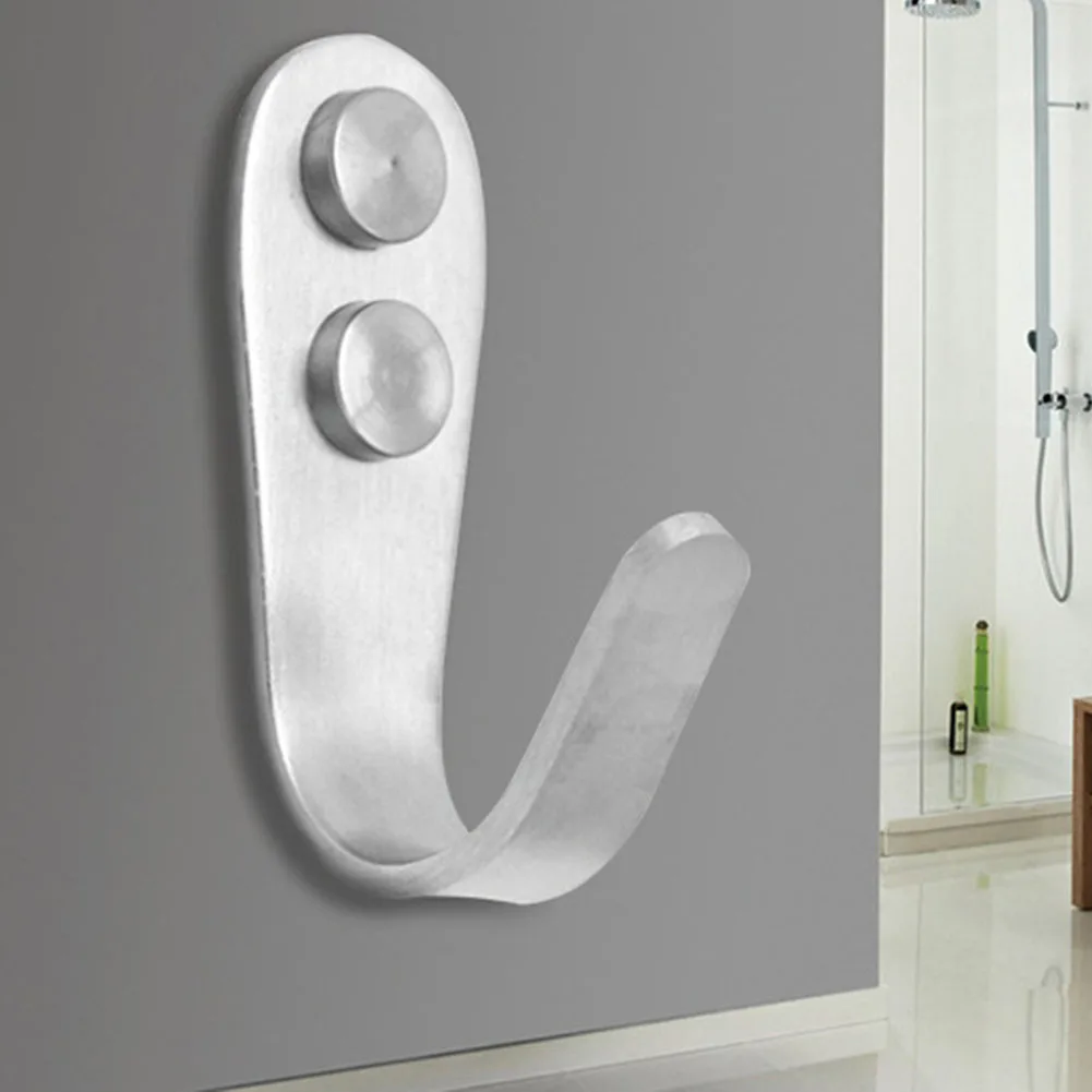 

Stainless Steel Hooks Door Mounted Wall Door with Screws Cabinet Clothes Hat Bag Wall Hangers Organizer Home Kitchen StorageTool