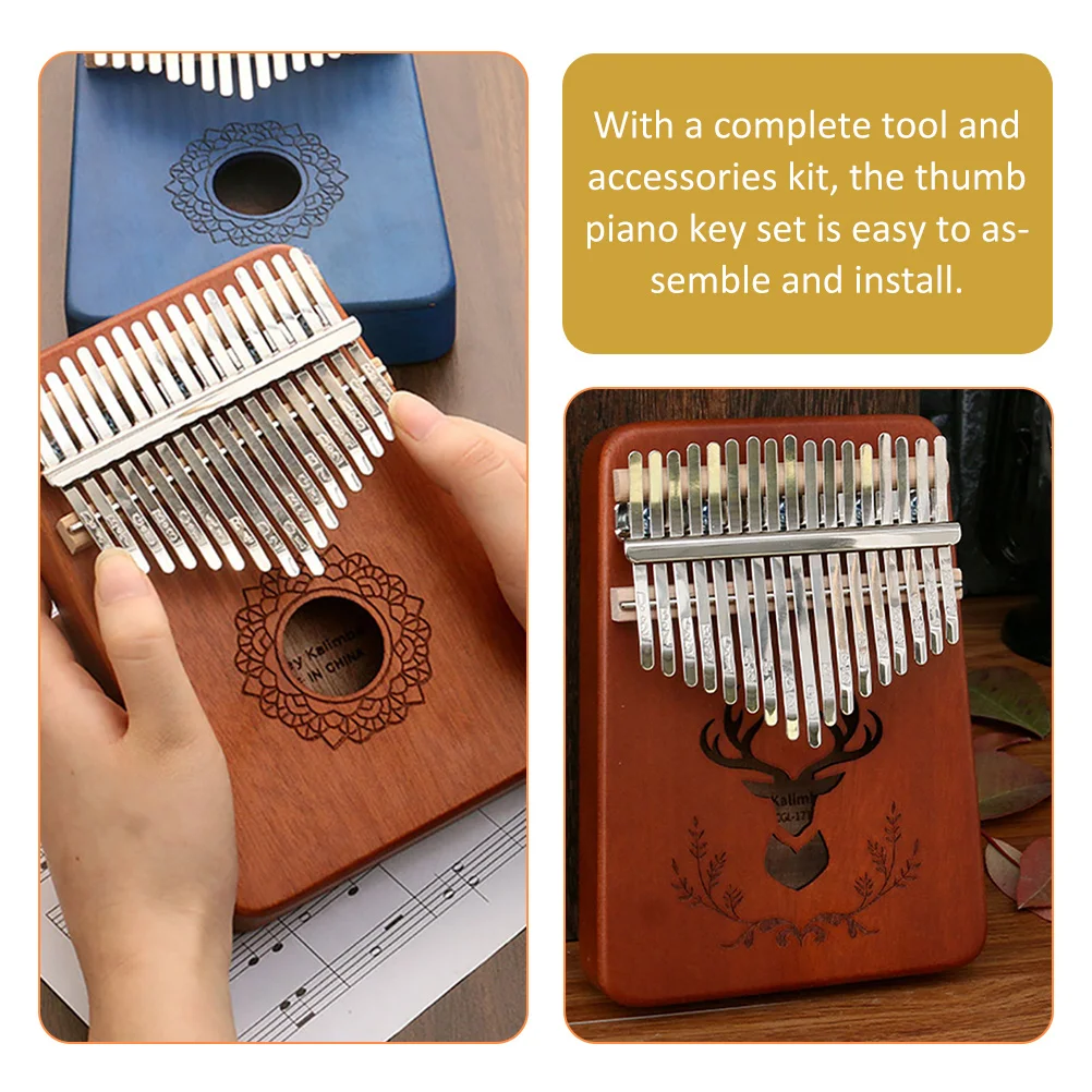 Kalimba шрапнель большой палец фортепиано запасные части аксессуары DIY музыкальный