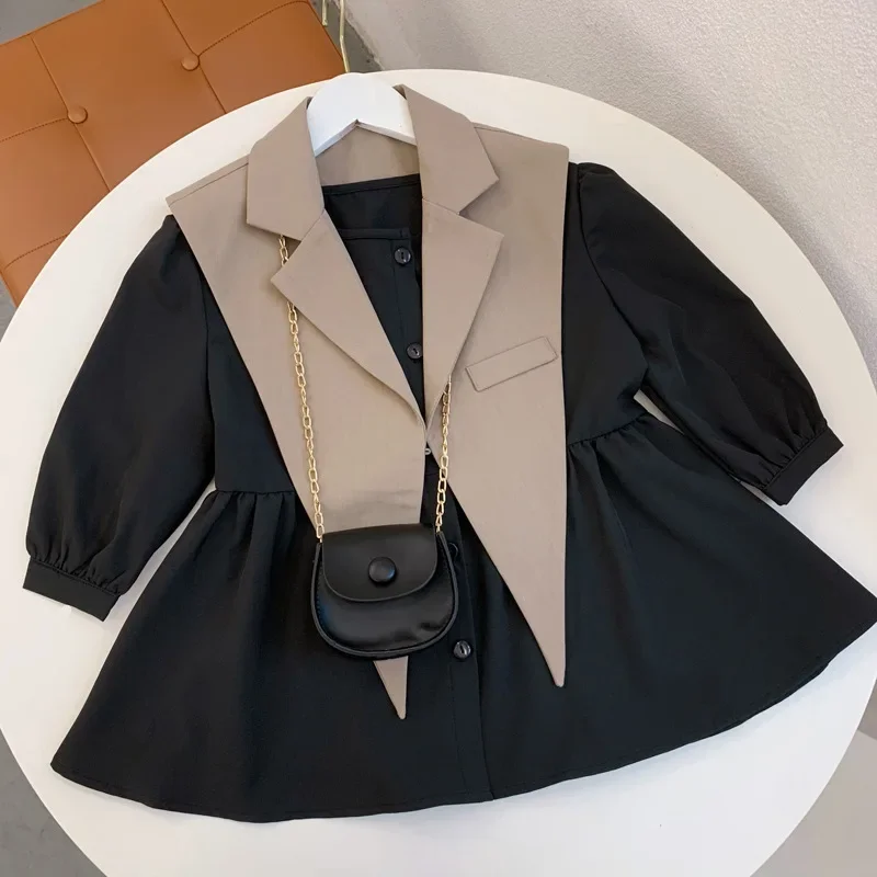 Одинаковое осеннее платье для мамы и дочки женская деловая одежда костюмы мода