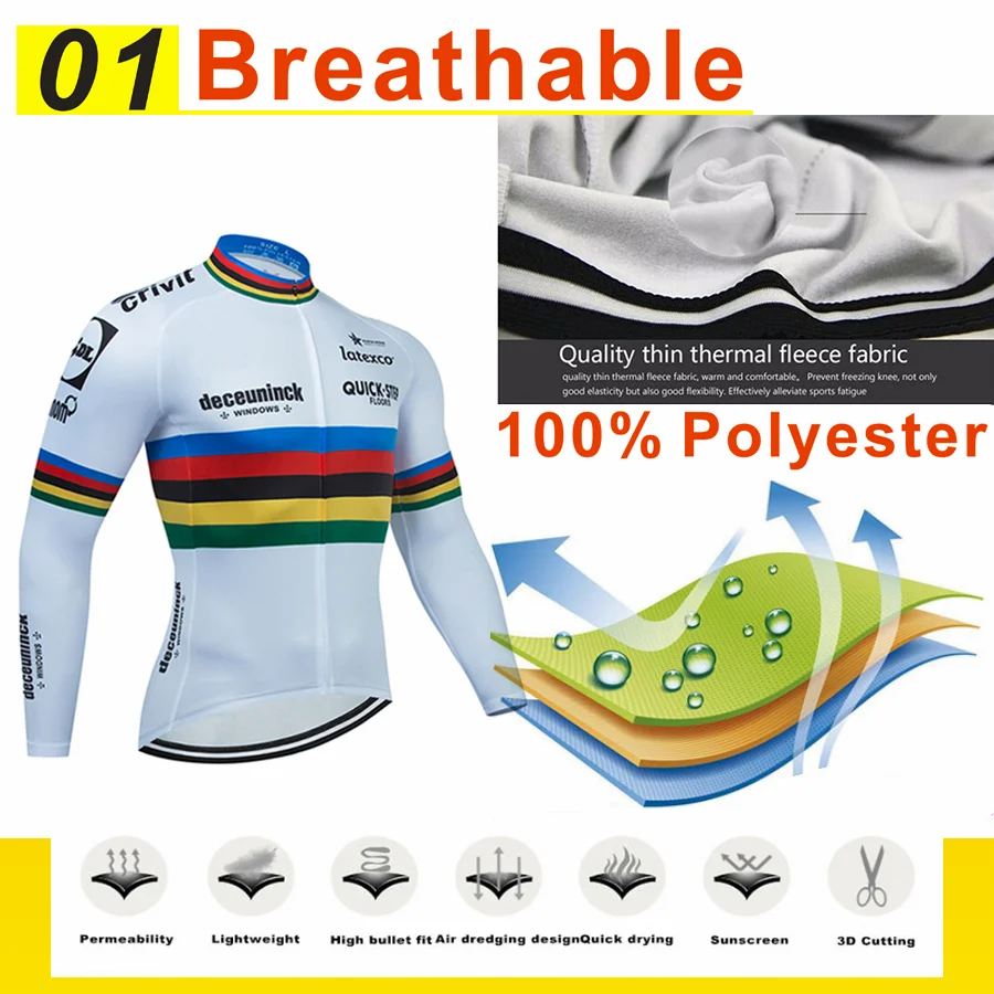 Новинка Deceuninck быстрое степное зимнее теплое флисовое Велосипедное белье мужской