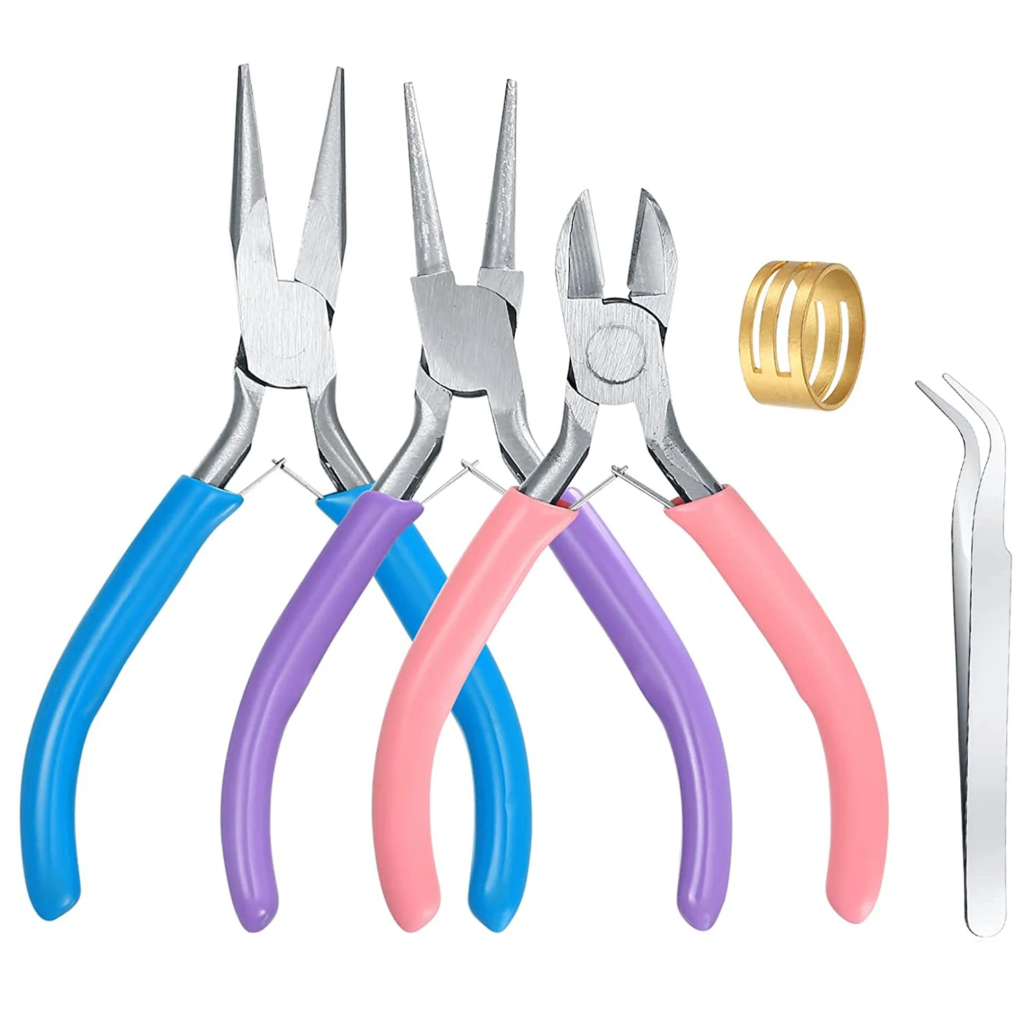

3 Pcs Jewellery Making Pliers Needle Nose Pliers Wire Cutter Pliers for Jewellery Beading Repair Making