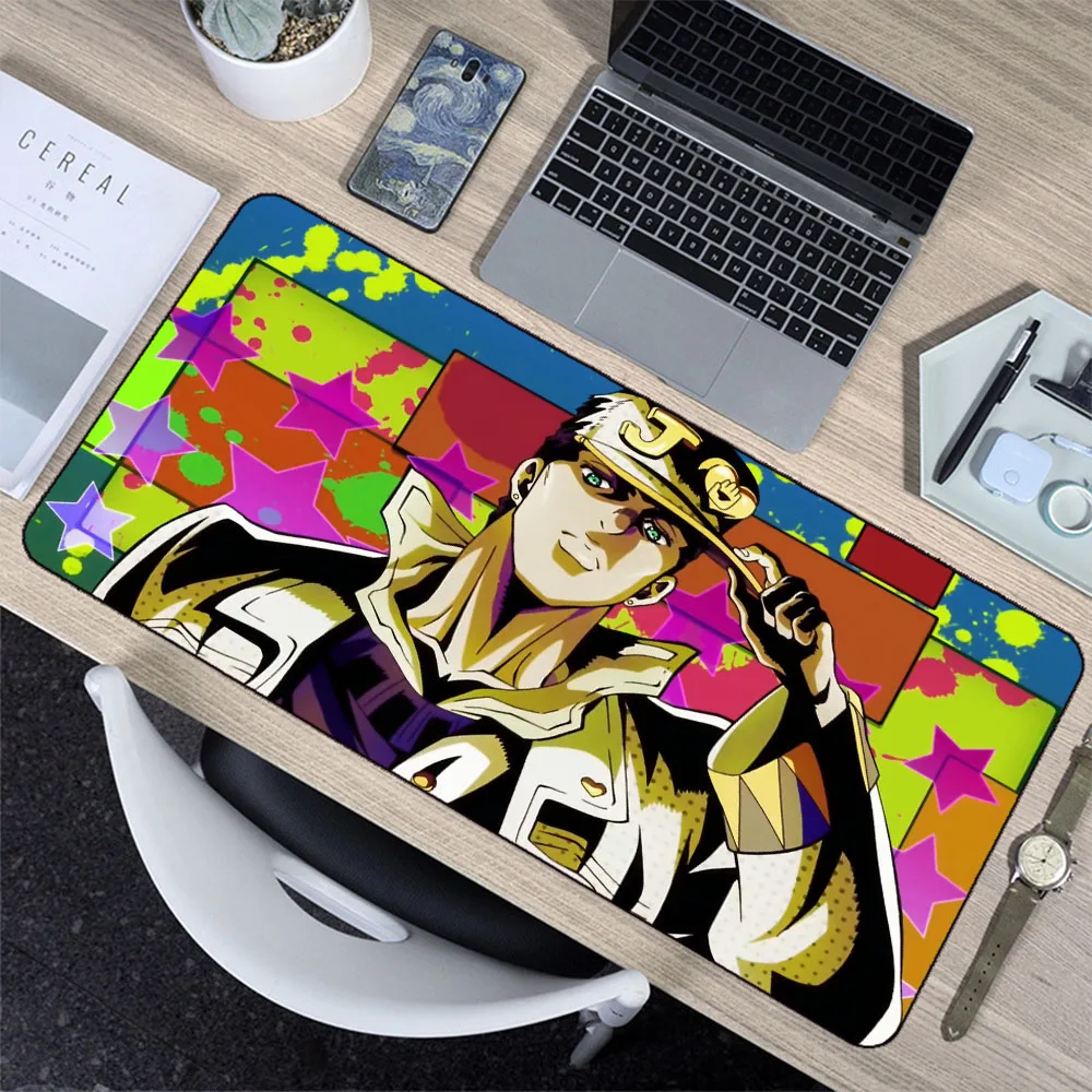 

Japanese Anime Jojo Adventure Mouse Pad Game Computer Player Laptop Desktop Desk Pad Accessories Xxl Office Mouse Pad Secondary