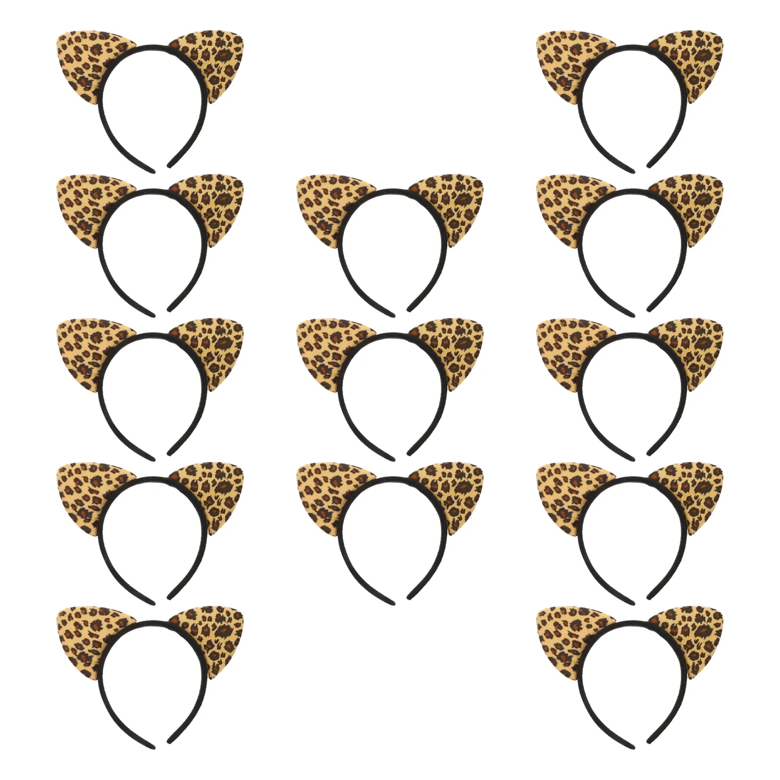 

14Pcs Leopard Cat Ear Headbands Cosplay Party Hairbands Leopard Ear Headbands