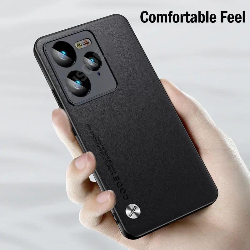 Противоударный чехол для Realme GT 7 Pro роскошный защитный из искусственной кожи с