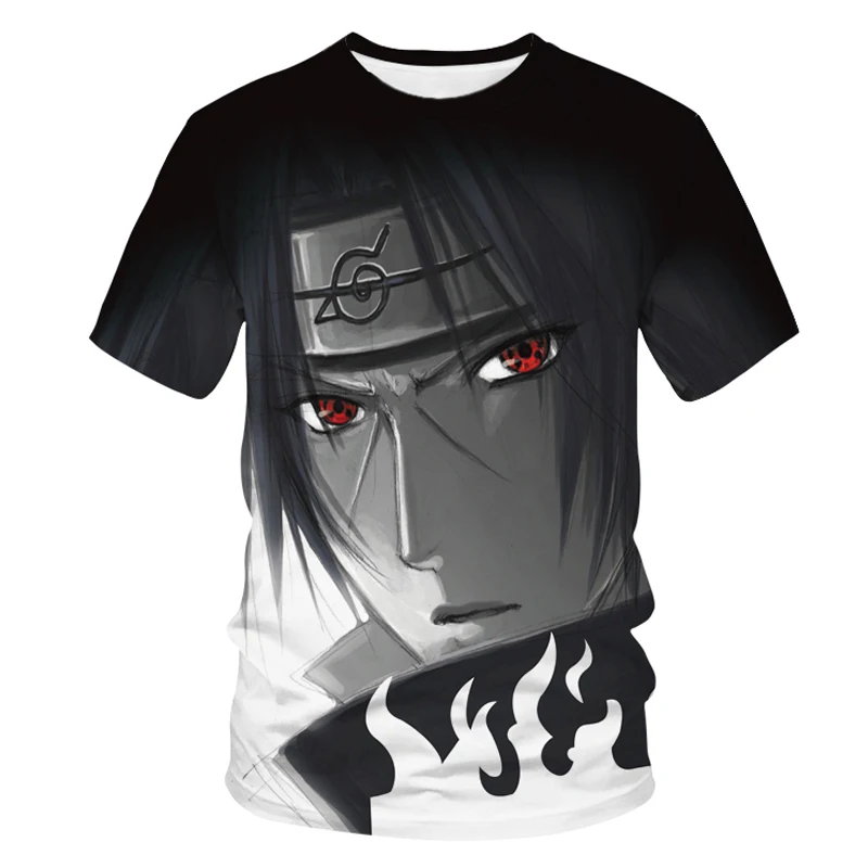 

Oversized T-shirt For Male Summer Short Sleeve Cartoon Anime Men Women Clothing Bandai Naruto 3D Print Children T Shirts Tops