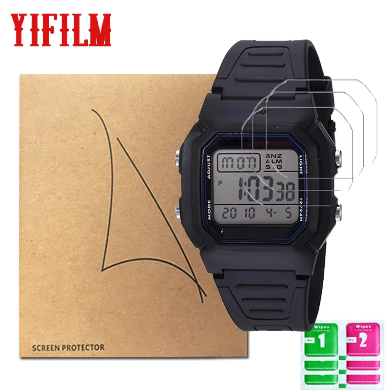 

3 шт., противоударный протектор экрана для Casio W800H-1AV Nano