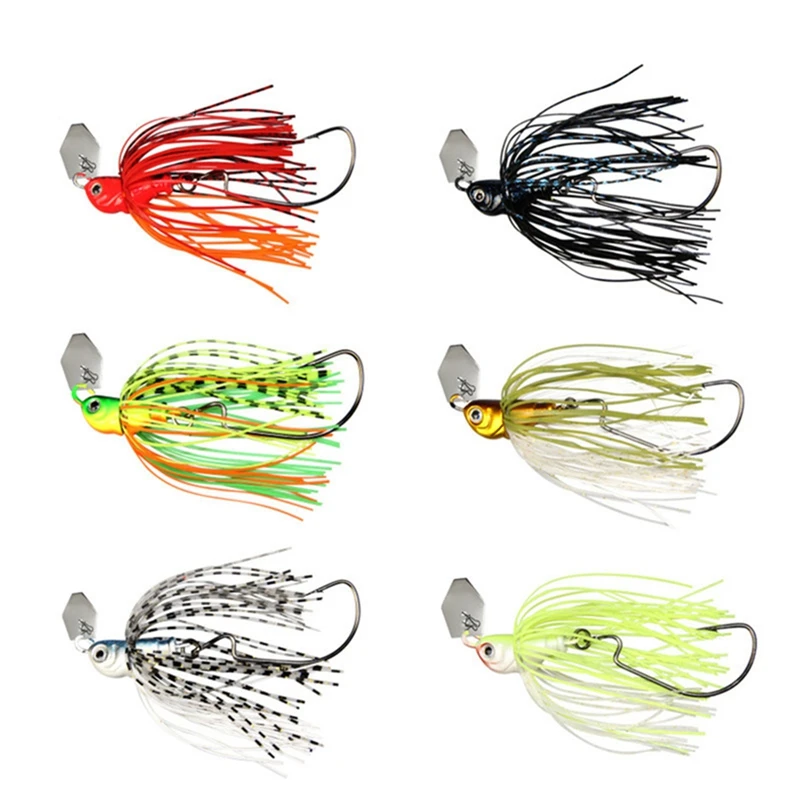 

6Pcs Fishing Lures,Irresistible Vibrating Action,Sticky-Sharp Heavy-Wire Needle Point Hooks,13G