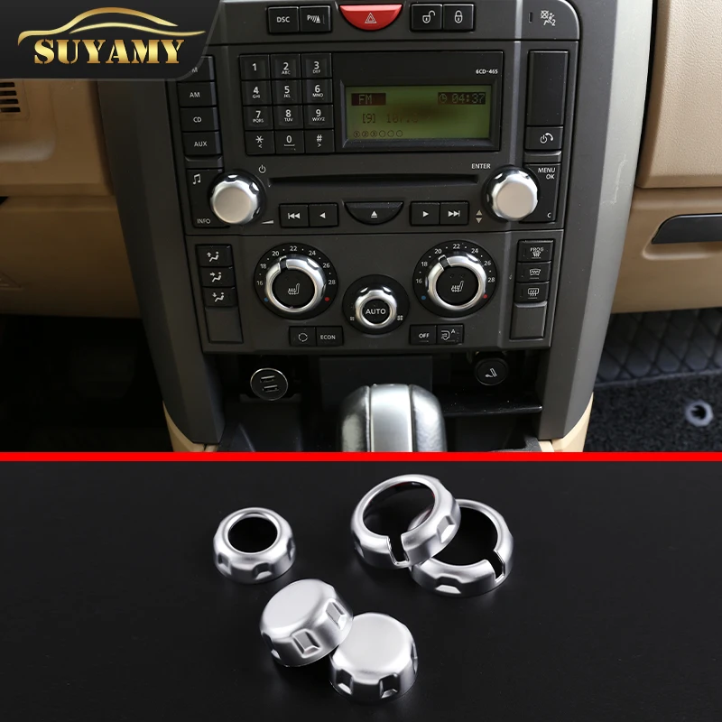 

Car Air Conditioning Volume Adjustment Knob Cover For Land Rover Discovery 3 LR3 2004-2009 Range Rover Sport L320 Accessories