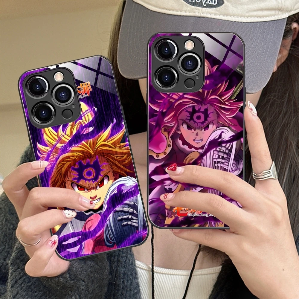 Чехол для сотового телефона мелиодас семь смертных грехов iPhone 16 15 14 13 12 11 X XR XS 8 Pro