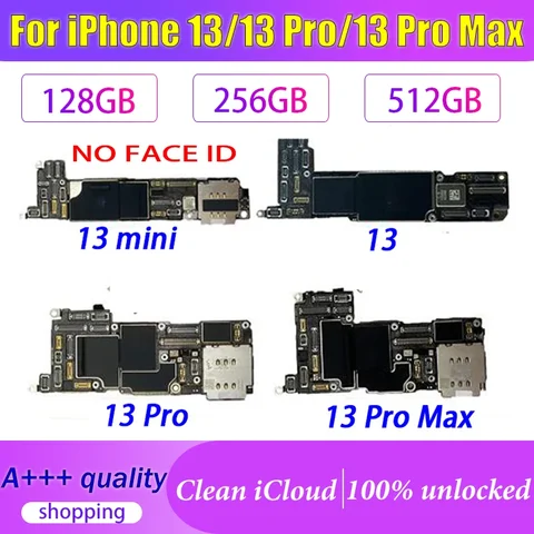 Материнская плата для iPhone 13/ 13 Pro/ 13 Mini с поддержкой iOS обновление без iCloud для iPhone 13 Pro Max Полная работа разблокированная логическая плата