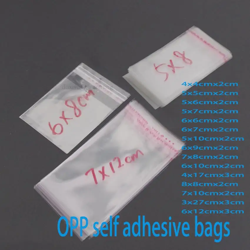 

Прозрачные самоклеющиеся пакеты POPP 3x6/5x7/5x8/6x8/6x12/7x12/8x10см