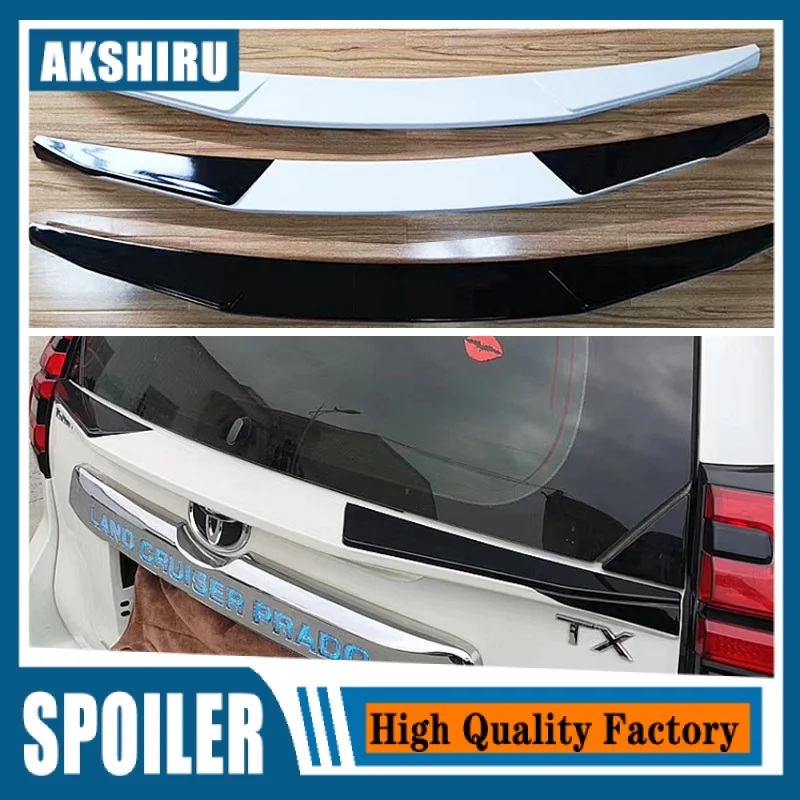 

Стайлинг автомобиля для Toyota Cruiser Prado FJ150 FJ 150 2010-2019 ABS пластик белый черный цвет задний Багажник крыло Средний спойлер