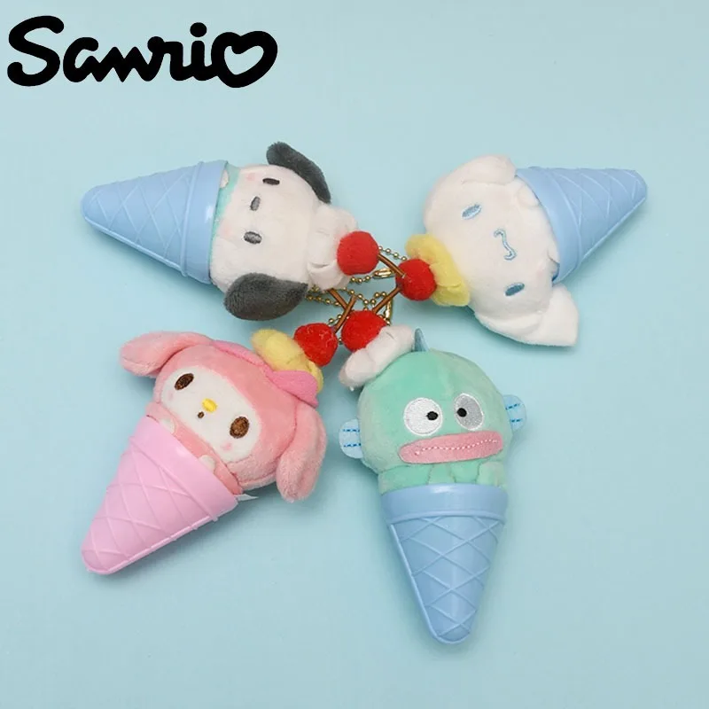 

Sanrio Cinnamoroll Pachacco Cartoon Cone Pendant My Melody Hangyodon New Cartoon Kawaii Creative Bag Charm Accessorie Trinket