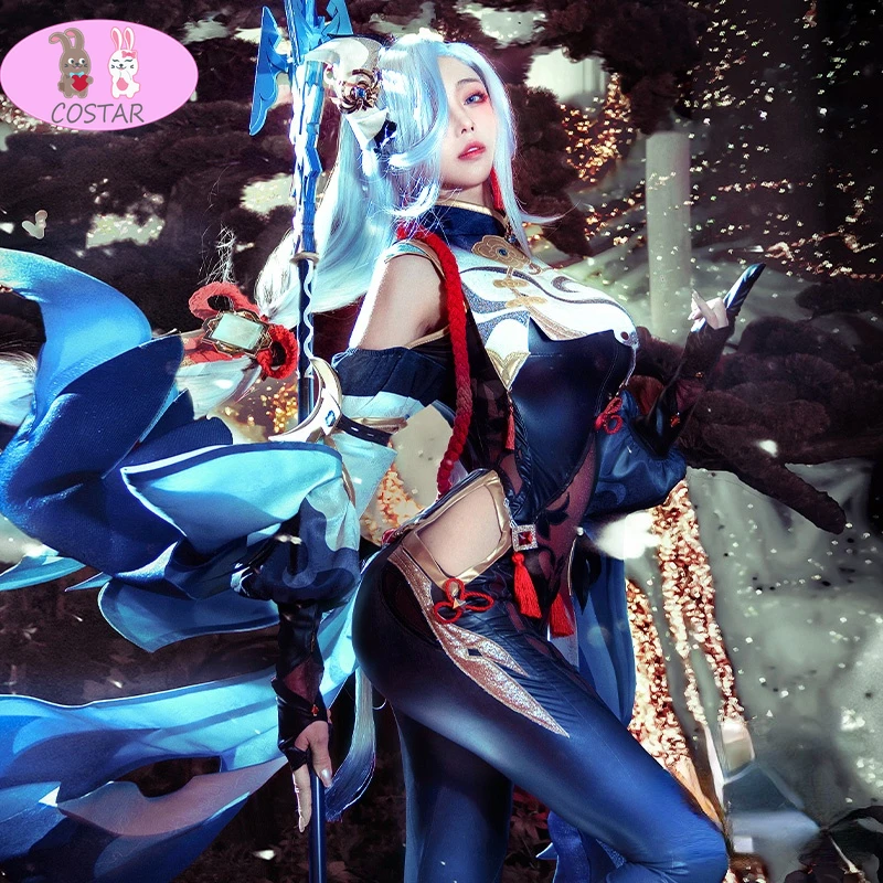 

Hot Game Genshin Impact Shenhe Cosplay Costume Fashion Women's Activity Party Role Play Clothing Sizes S-XL New