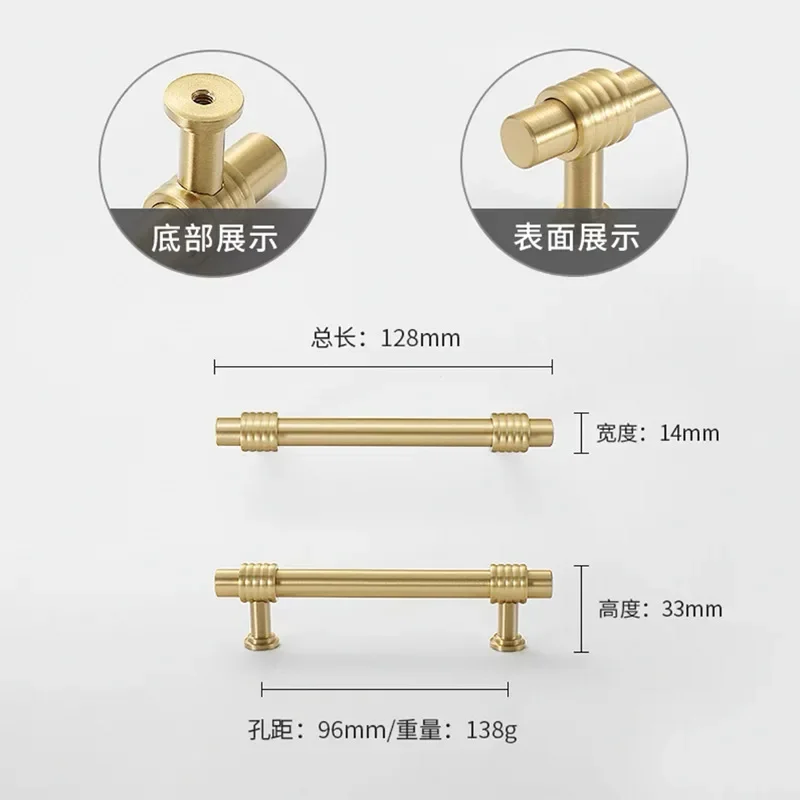 Французские твердые латунные мебельные ручки, золотые ручки для шкафов и ящиков, кухонные ручки для ящиков, ручки для шкафов