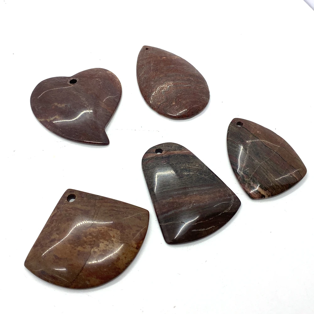 

Hot Selling Natural Red Gemstone Sliced Quartz Pendant Charm Irregular Men and Women DIY Jewelry Necklace Making 5 Pcs Wholesale